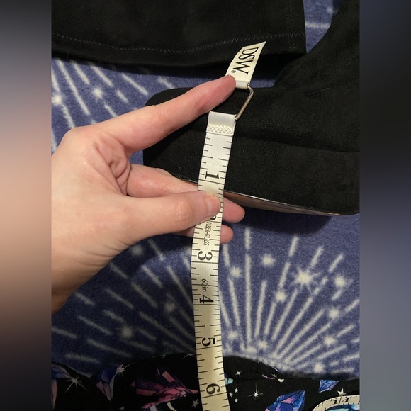 Mix no 6 over the knee black Effie chunky boot sz 9 suede like platform tall - Picture 4 of 14